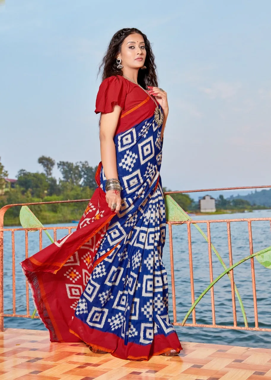 SR Sarees Presents Barkha Cotton Printed Casual Wear Sarees Collection