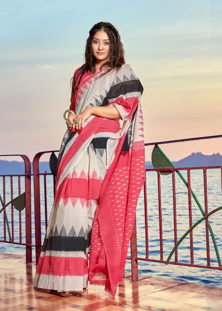 SR Sarees Presents Barkha Cotton Printed Casual Wear Sarees Collection