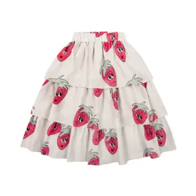 STRAWBERRY LIGHT / L WAVED SKIRT