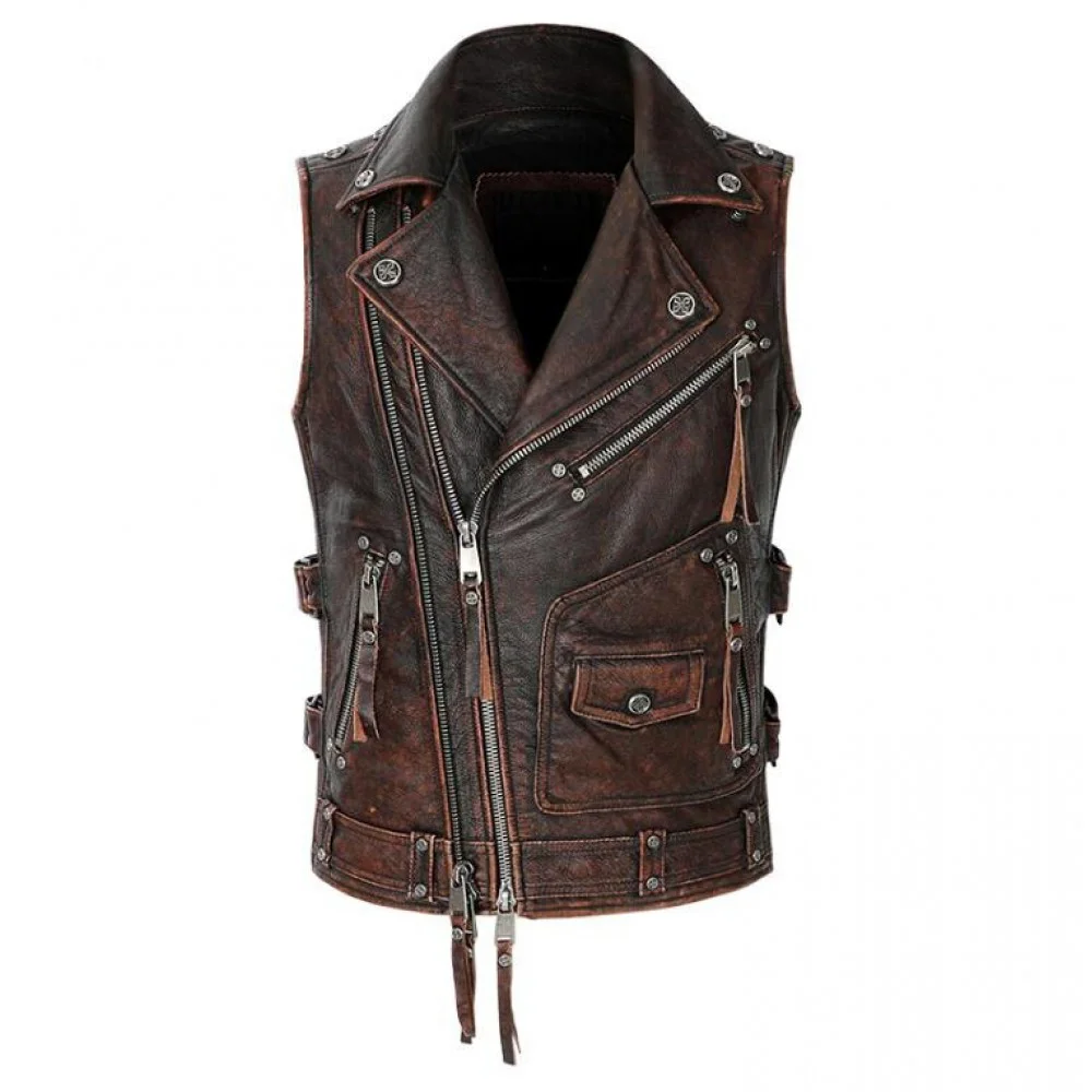 Stylish Leather Waistcoat