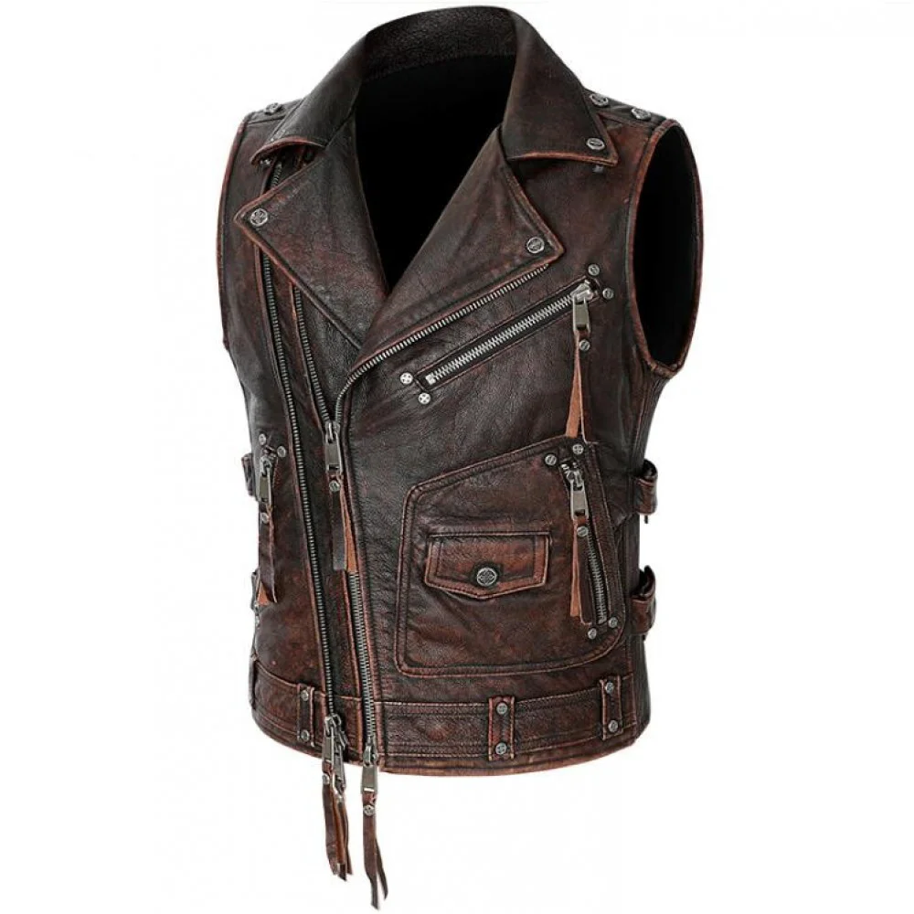 Stylish Leather Waistcoat