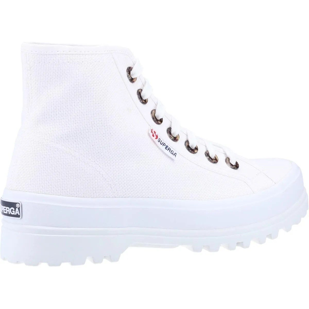 Superga 2341 Alpina Resin Eyelets Ankle Boot White