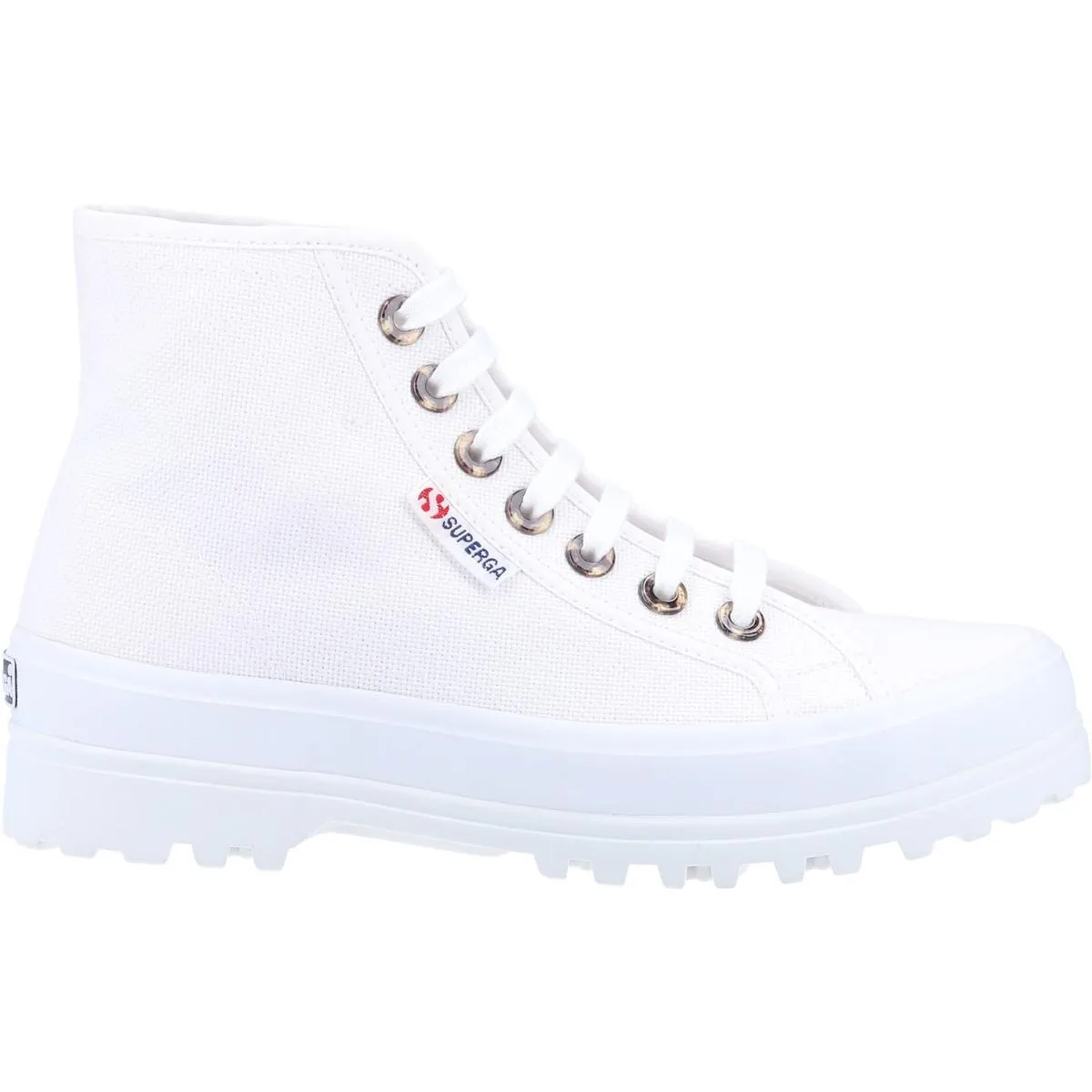 Superga 2341 Alpina Resin Eyelets Ankle Boot White