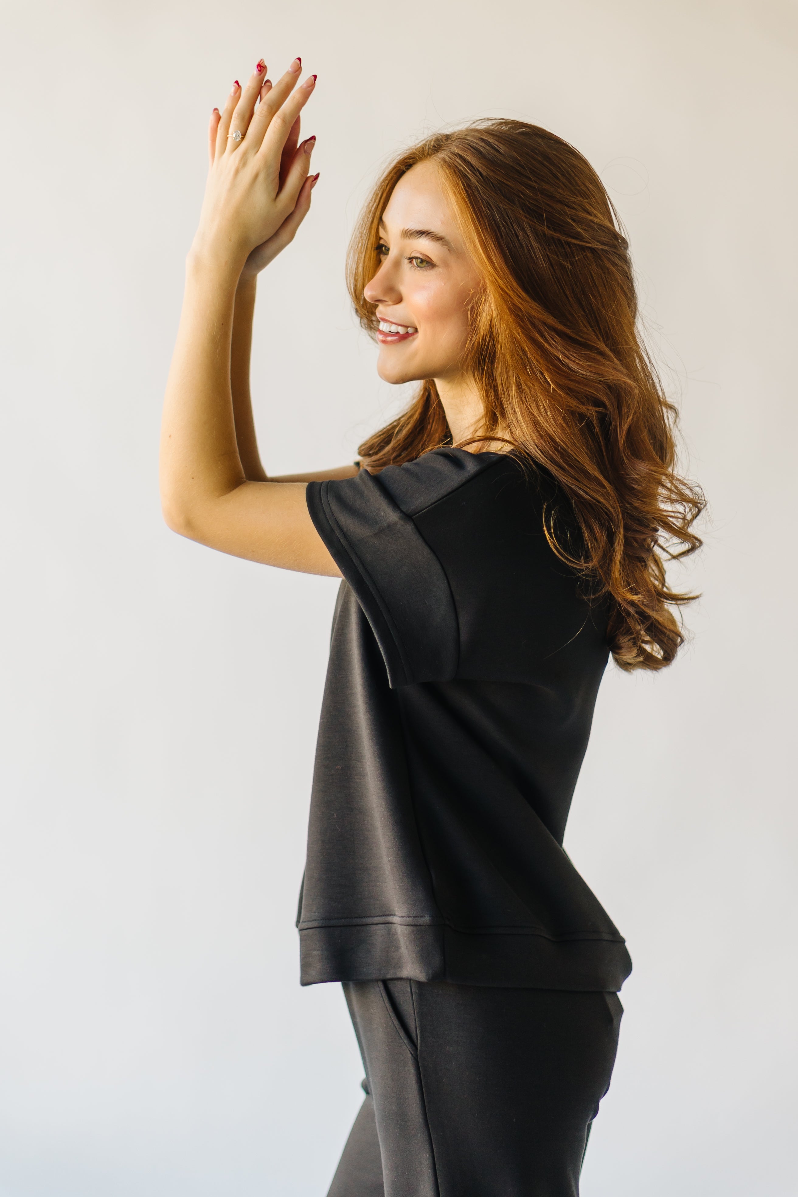 The Lenny Basic Top in Black