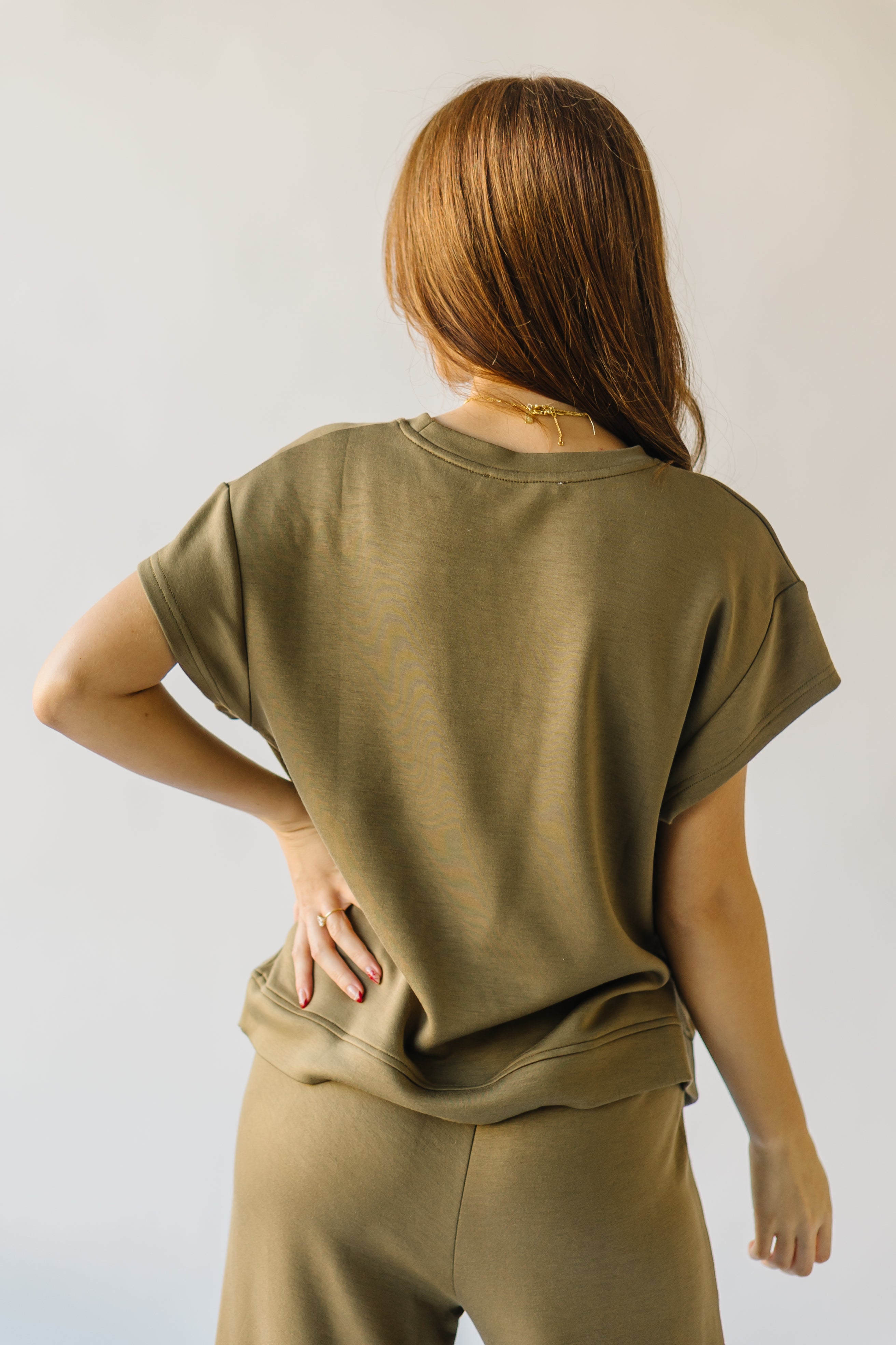 The Lenny Basic Top in Olive