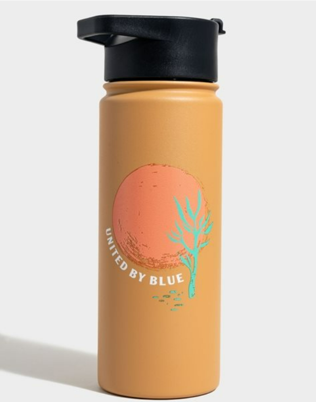 UNITED BY BLUE INSULATED STEEL BOTTLE 18 OZ desert sun rust