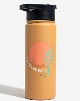 UNITED BY BLUE INSULATED STEEL BOTTLE 18 OZ desert sun rust