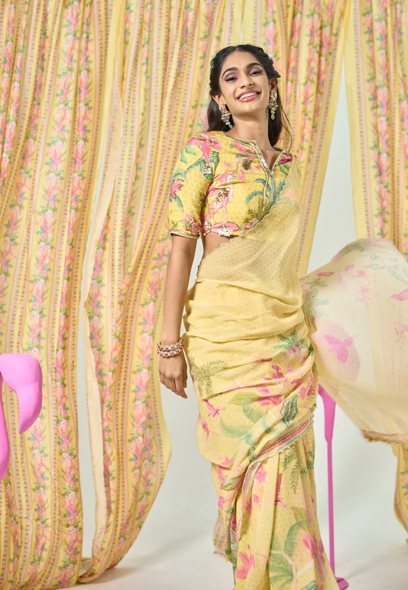 Urika Saree - Yellow