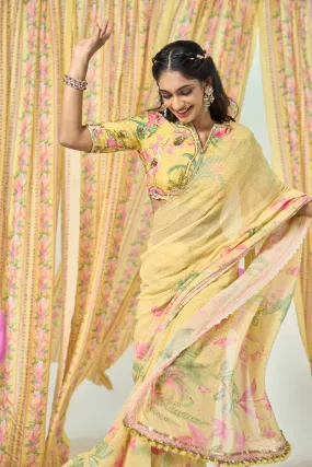 Urika Saree - Yellow