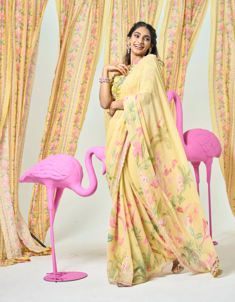 Urika Saree - Yellow