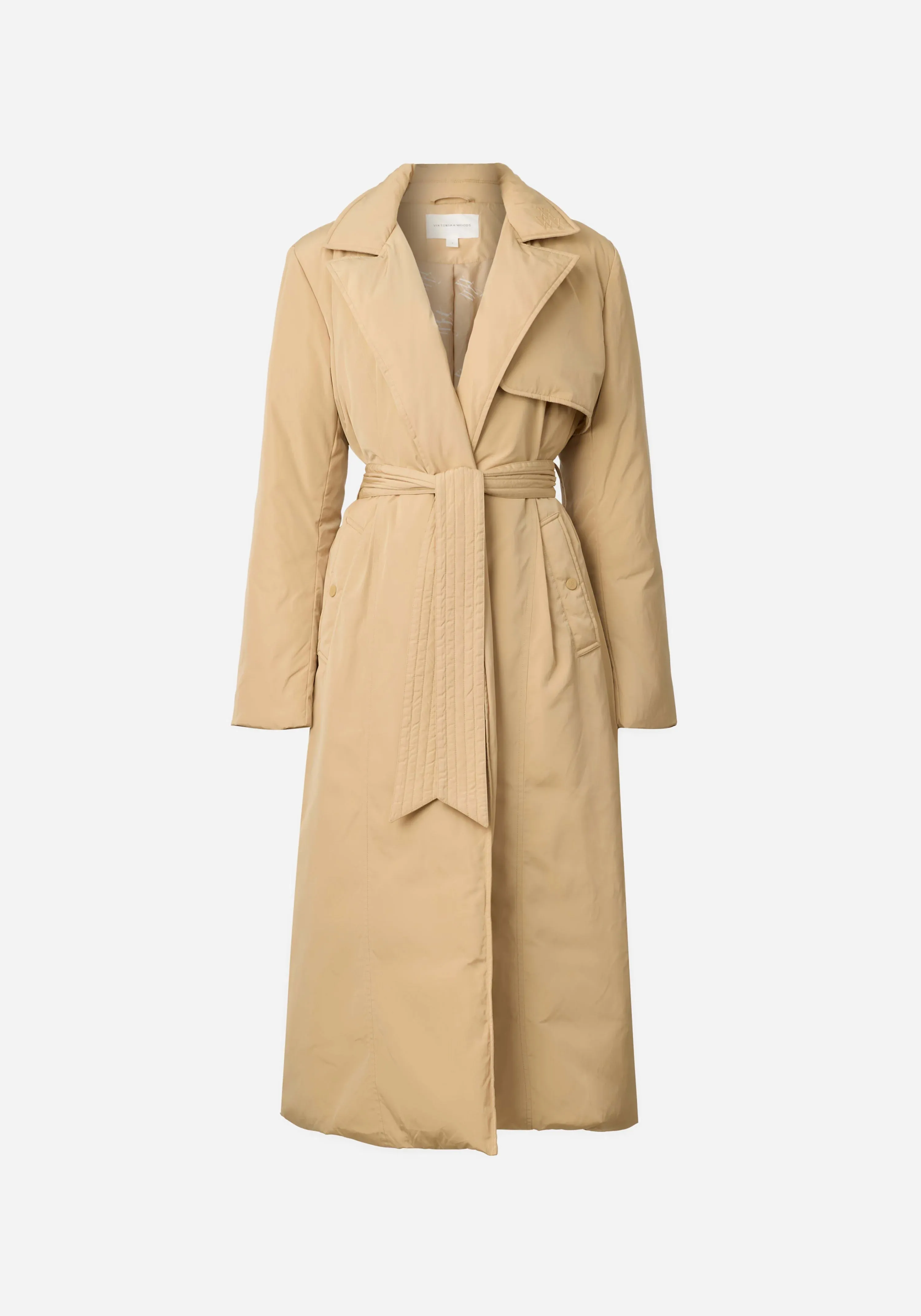 Victorious Puffer Trench in Bone