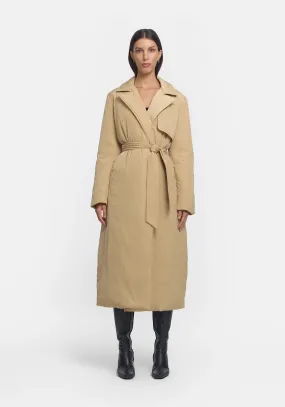 Victorious Puffer Trench in Bone