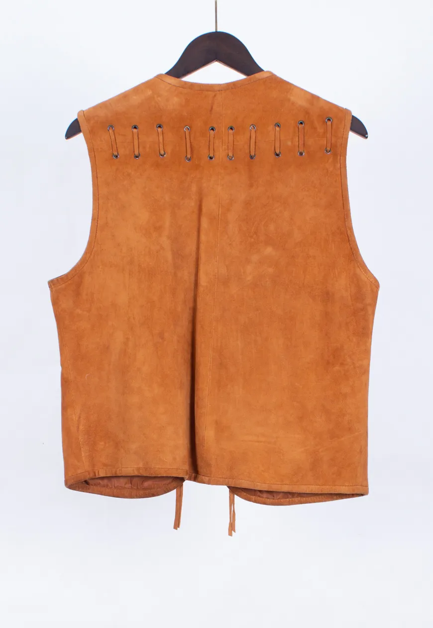 Vintage Womens Suede Waistcoat | Vintage Suede Waistcoat