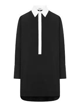 Viscose blend shirtdress