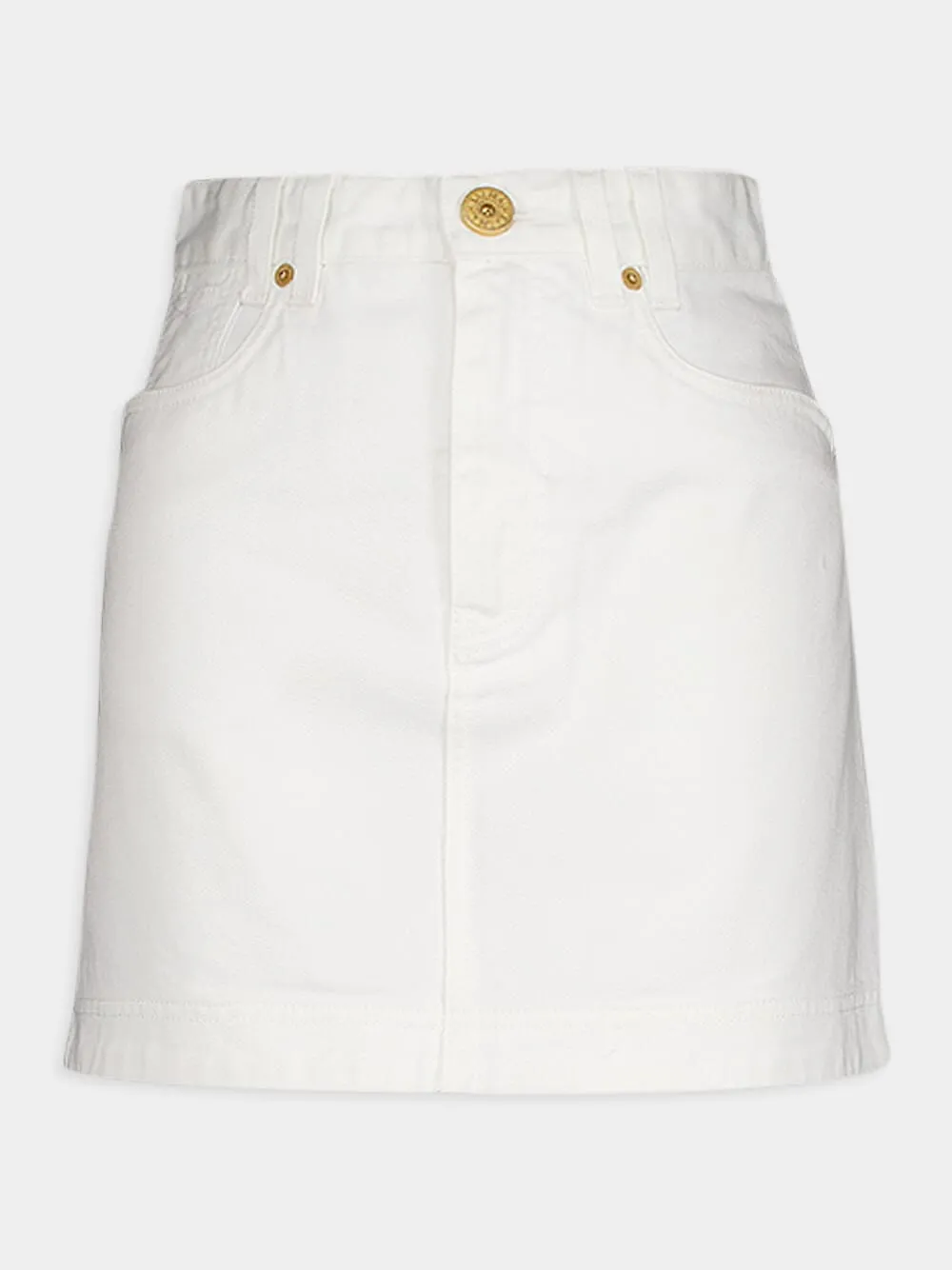 Western Denim Mini Skirt