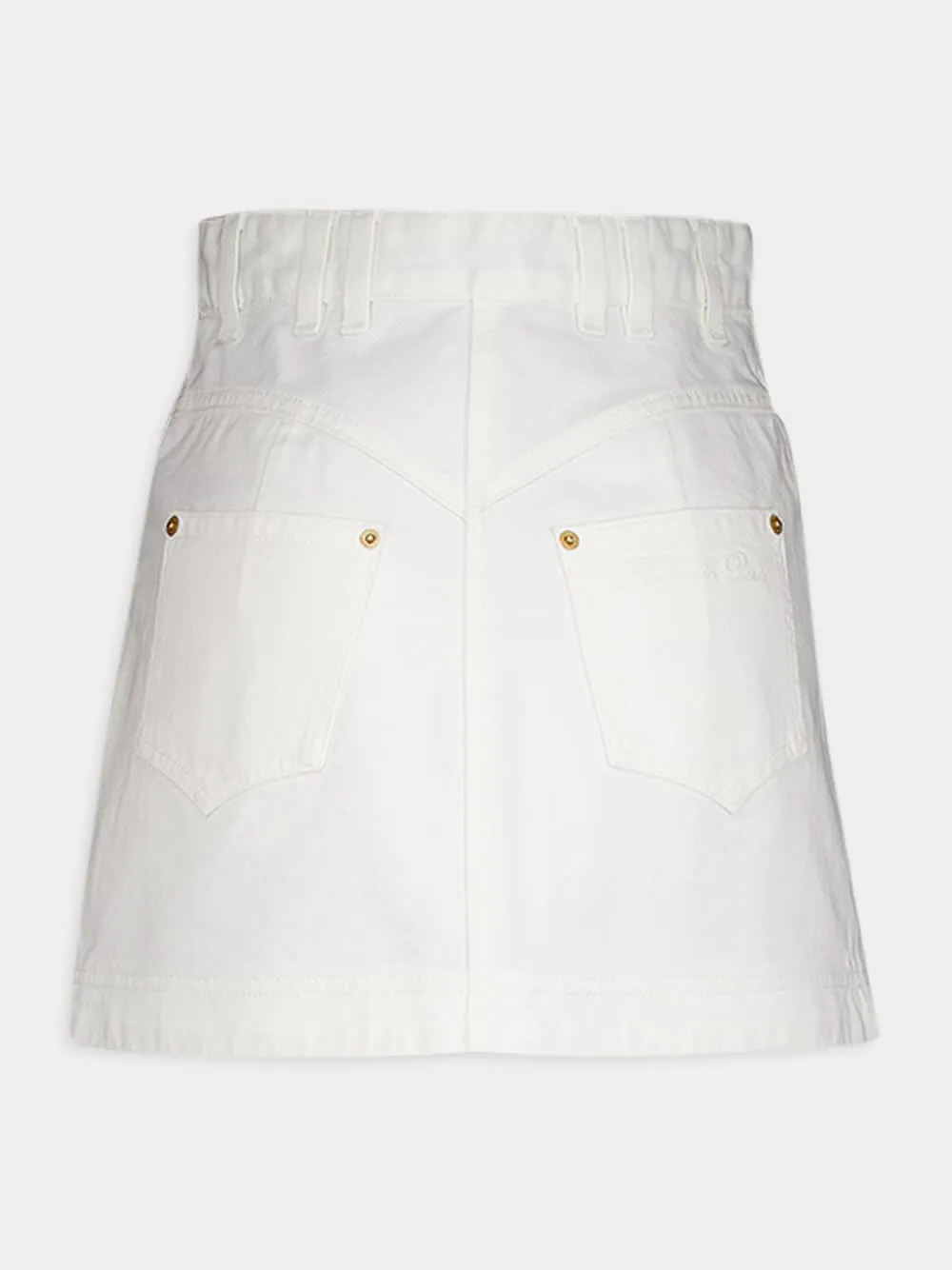 Western Denim Mini Skirt