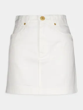 Western Denim Mini Skirt