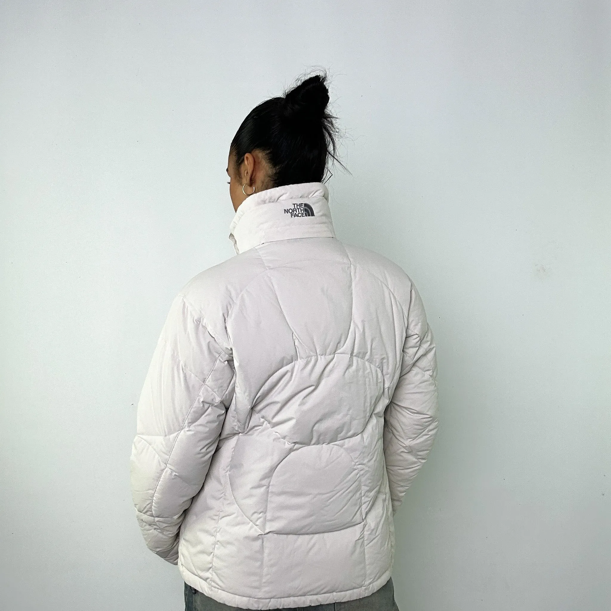 White 90s The North Face 600 Series Ski  Puffer Jacket Coat (M)