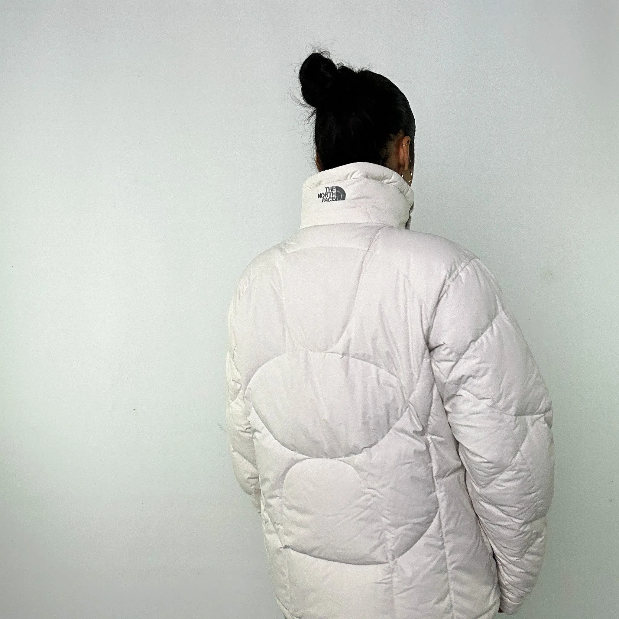 White 90s The North Face 600 Series Ski  Puffer Jacket Coat (M)