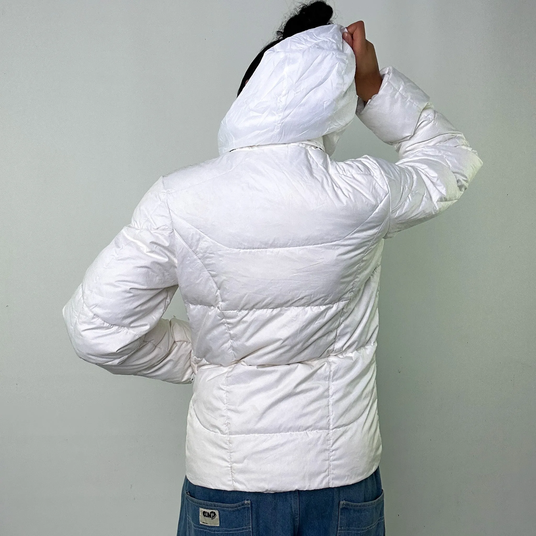 White y2ks NIKE Puffer Jacket Coat (XL)