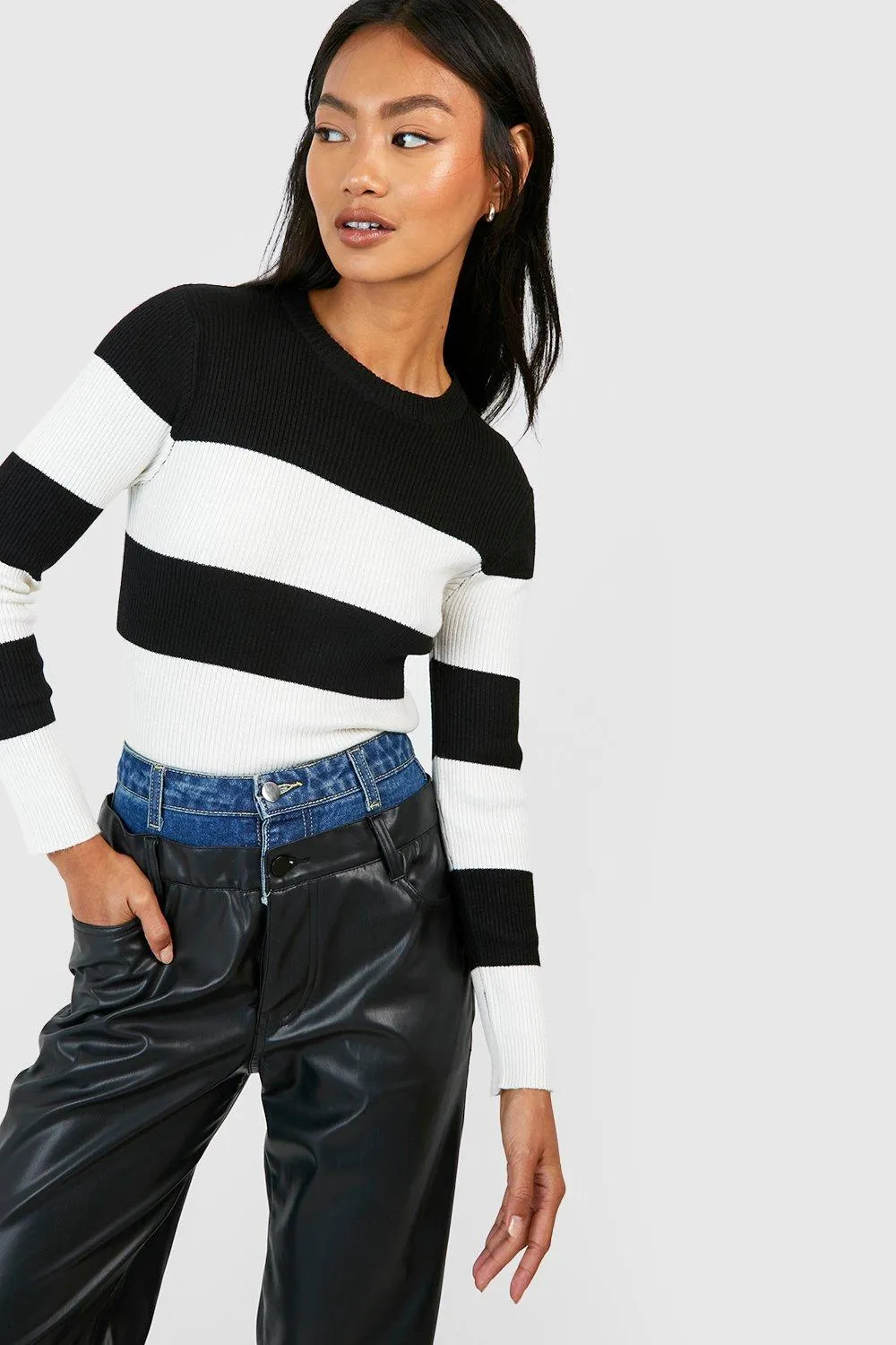 Wide Stripe Sweater