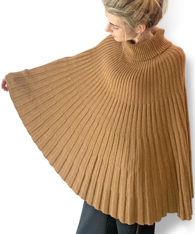 Women’s Ribbed Poncho